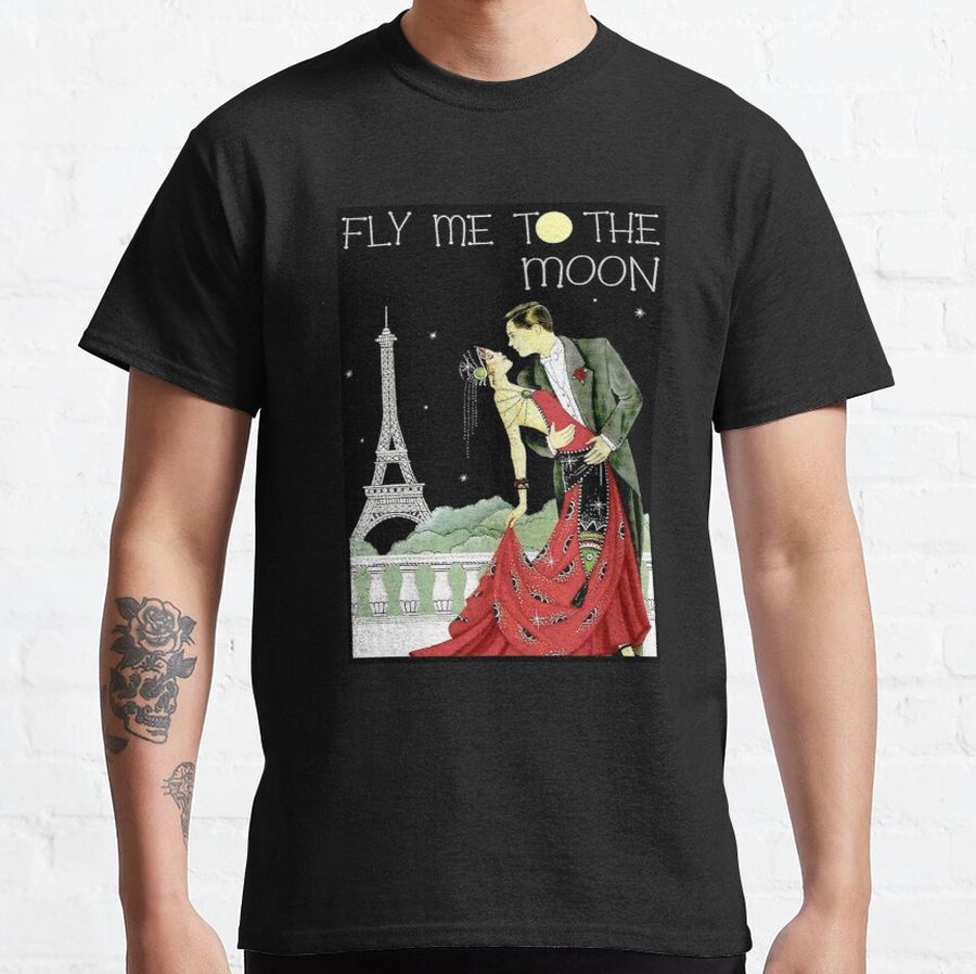 Fly me to the moon - Vintage Dance Potrait Classic T-Shirt