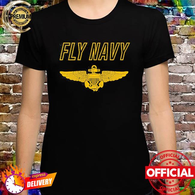 Fly Navy Pilot Wings T-Shirt