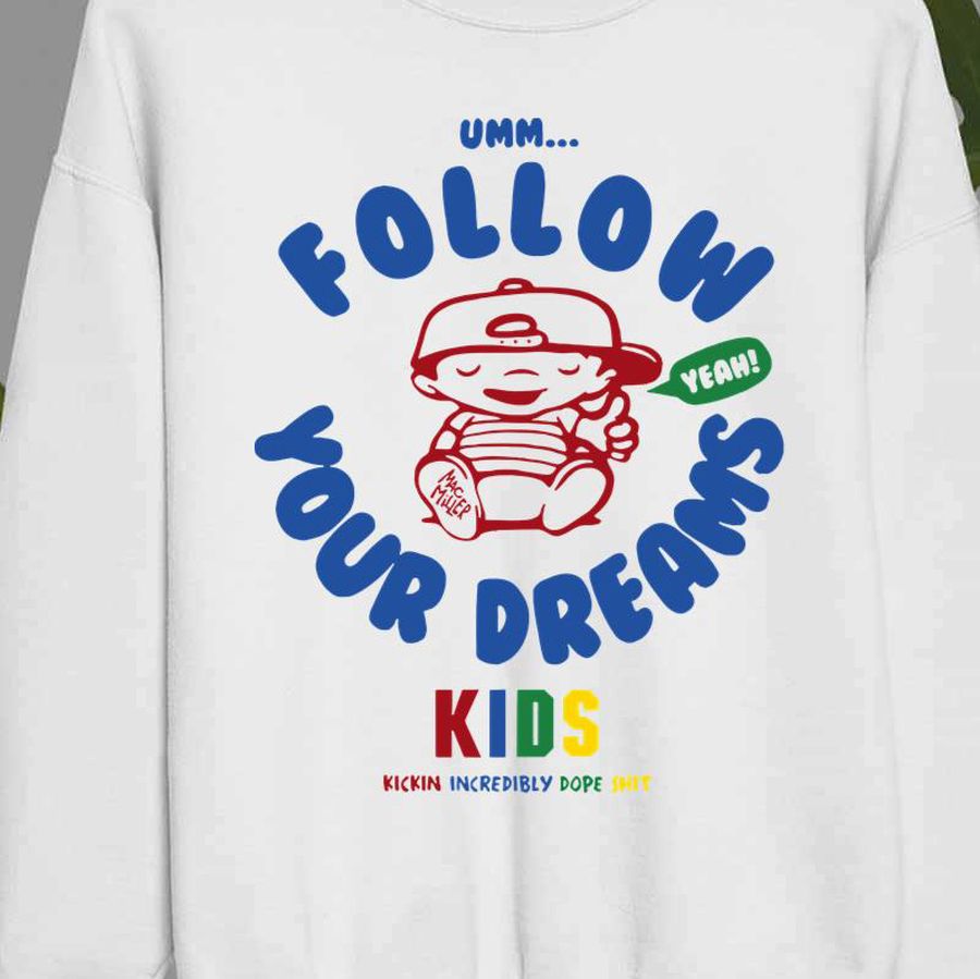 Follow Your Dreams Kids Aesthetic Mac Miller shirt