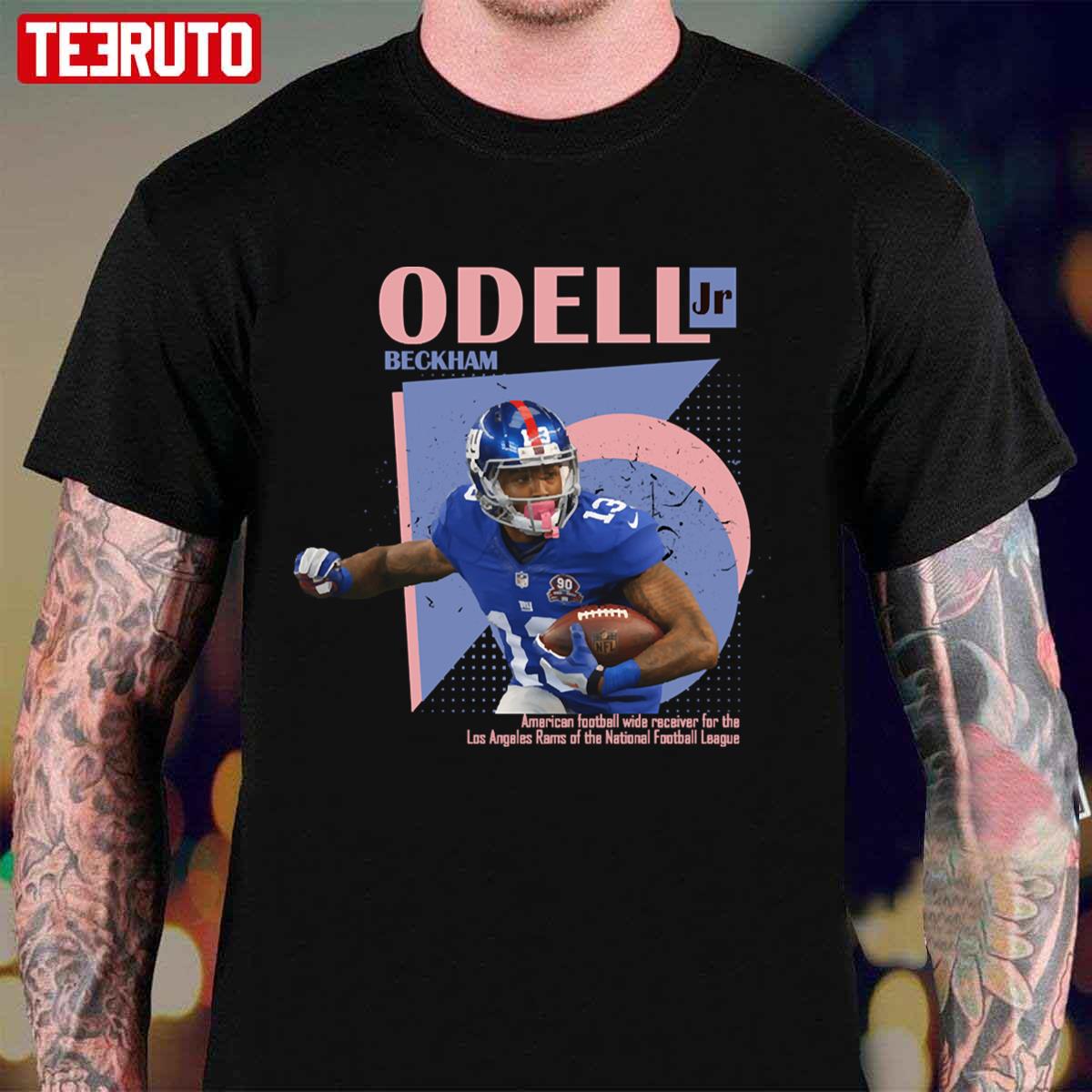 Football Wide Receiver For The LA Rams NFL Odell Beckham Jr 80s Unisex T-shirt