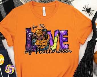 For The Love Of Halloween T-Shirt, Western Halloween T-Shirt, Pumpkin T-Shirt, Gift Idea for Halloween Day, Birthday Gift