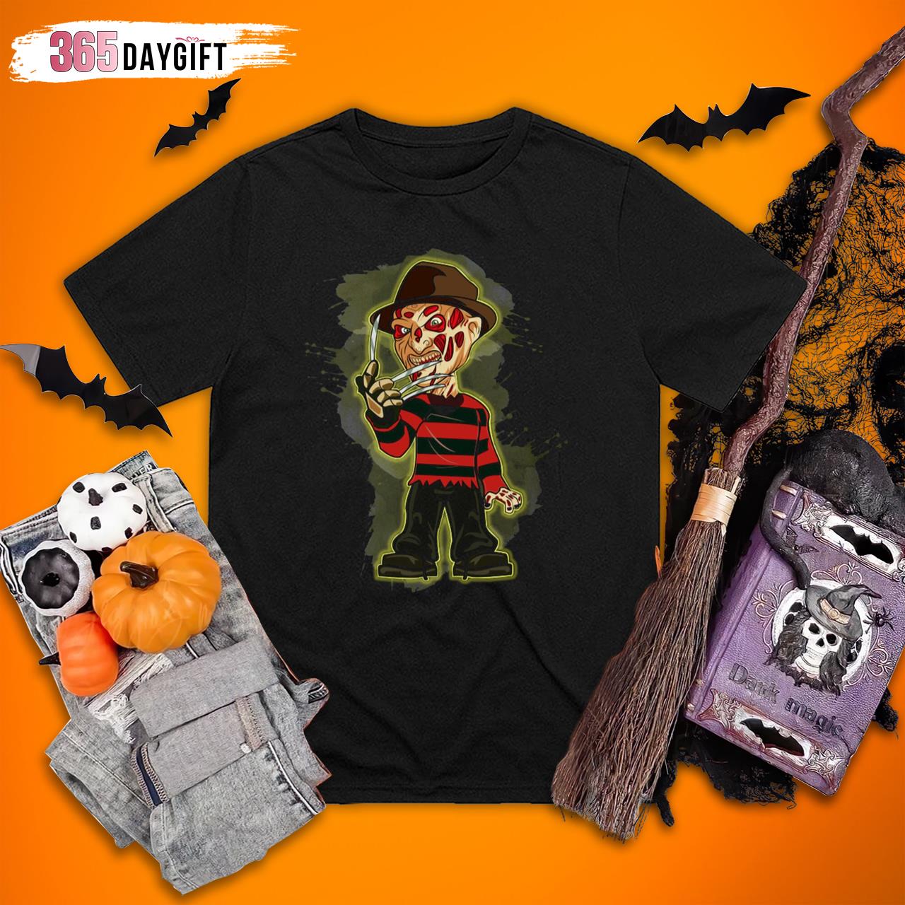 Freddy Krueger Shirt Halloween Cartoon Horror Movie