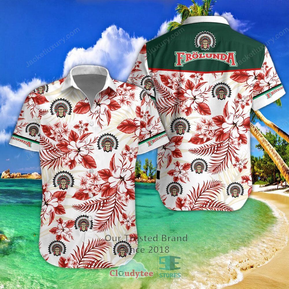 Frolunda HC SHL Flowers Hawaiian Shirt, Short – LIMITED EDITION