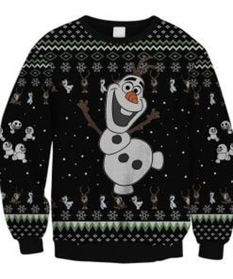Frozen Queen Olaf Sven Ugly Christmas Sweater, All Over Print Sweatshirt, Ugly Sweater, Christmas Sweaters, Hoodie, Sweater