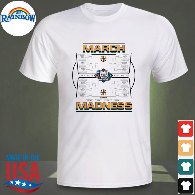 Funny 2022 NCAA Men's Basketball Tournament March Madness Team Bracket T-Shirt