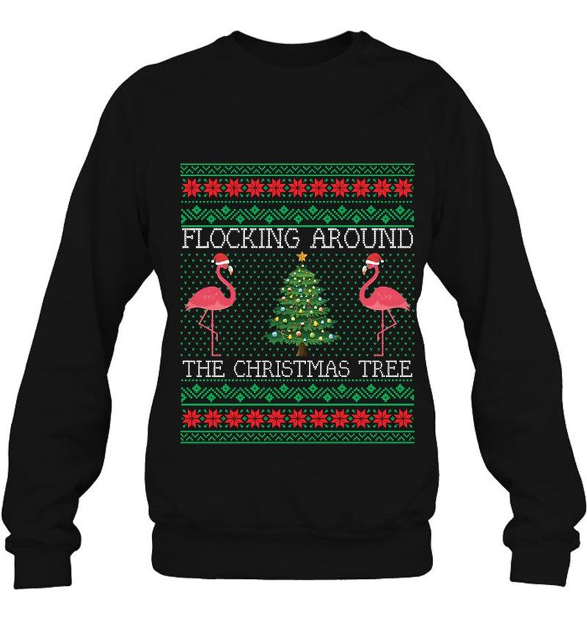 Funny Christmas Flamingo Ugly Sweater Shirts