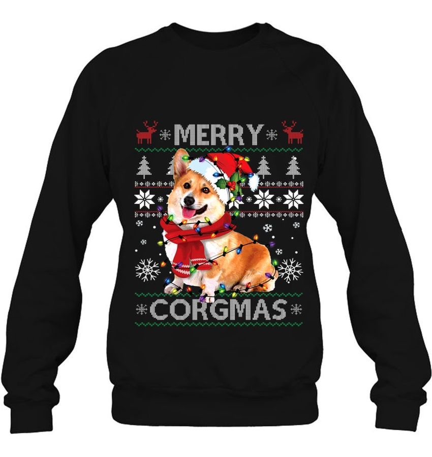 Funny Corgi Merry Corgmas Ugly Christmas Sweatshirt