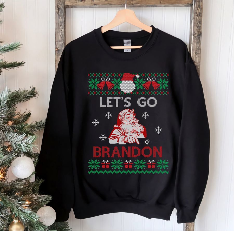 Funny FJB Merry Christmas Let's Go Brandon Ugly Sweater