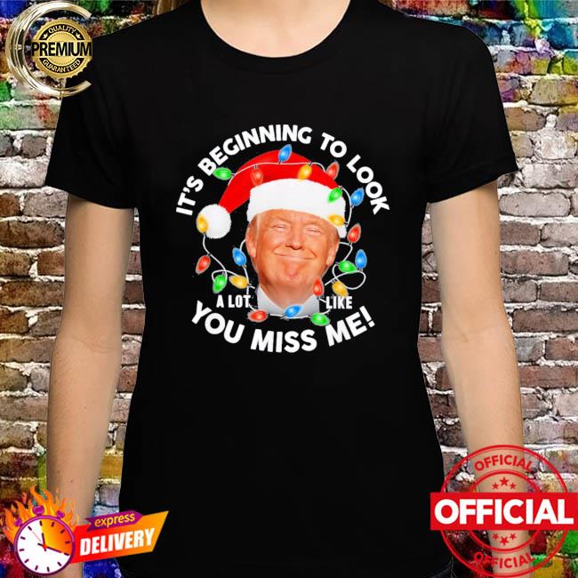 Funny Its Beginning To Look A Lot Like You Miss Me Trump T-Shirt