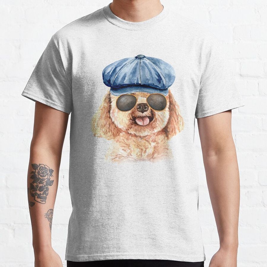 Funny Poodle Dog Image Classic T-Shirt