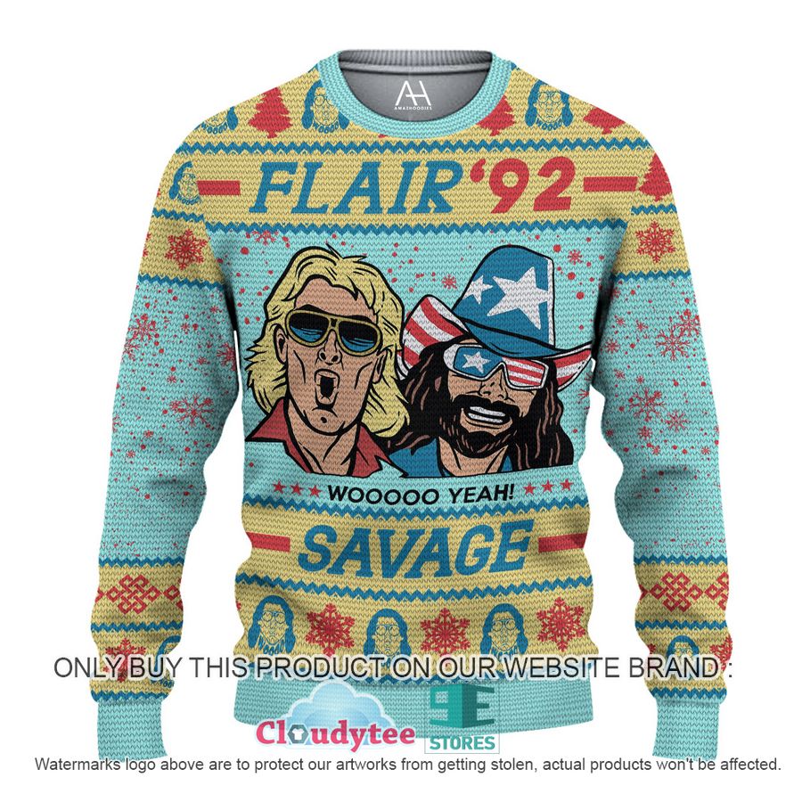 Funny RIC Flair 92 Savage Woo Christmas All Over Printed Shirt, hoodie – LIMITED EDITION