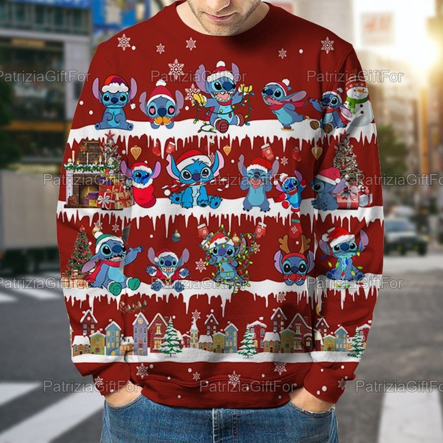Funny Stitch Christmas Ugly Sweater Sweatshirt