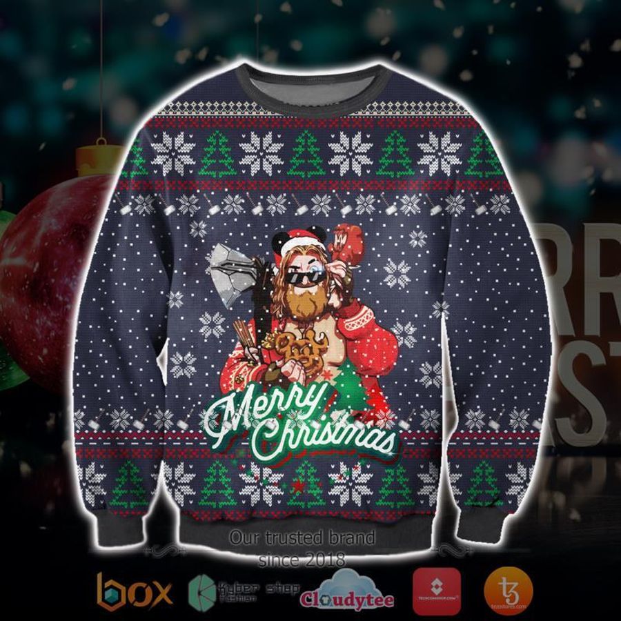 Funny Thor Merry Ugly Sweater