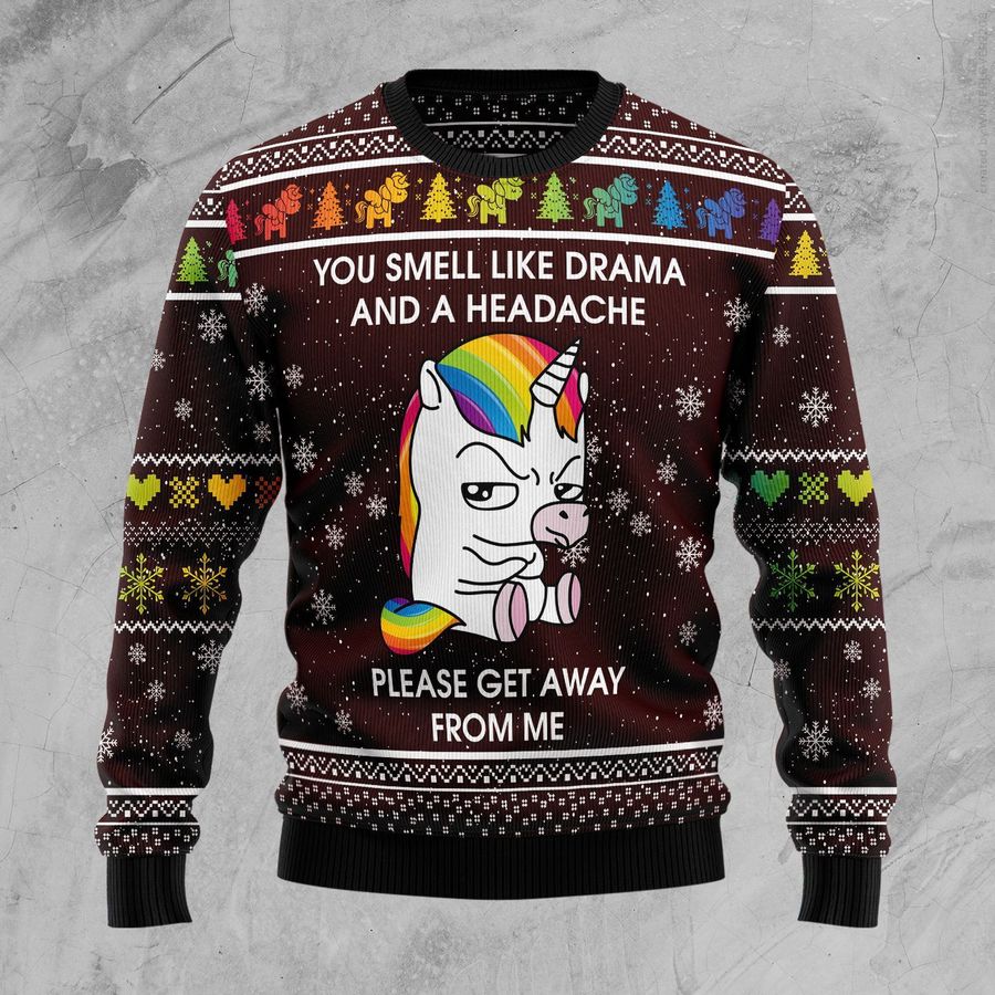 Funny Unicorn Ugly Christmas Sweater All Over Print Sweatshirt Ugly