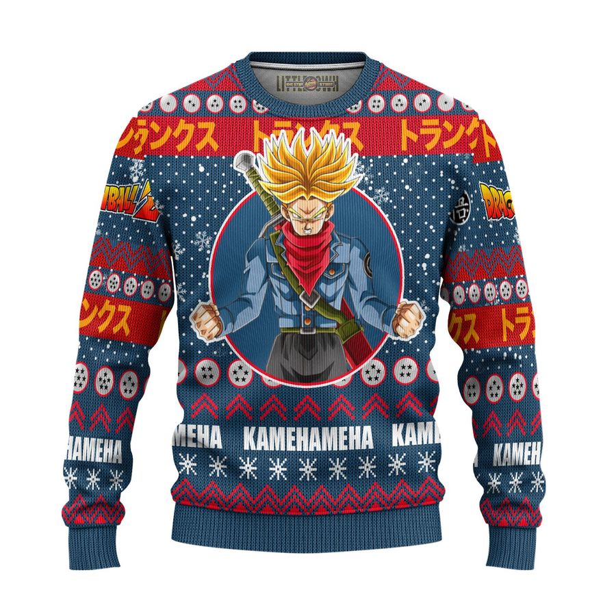 Future Trunks Ugly Christmas Sweater and 3D Hoodie Dragon Ball Z Xmas Gift