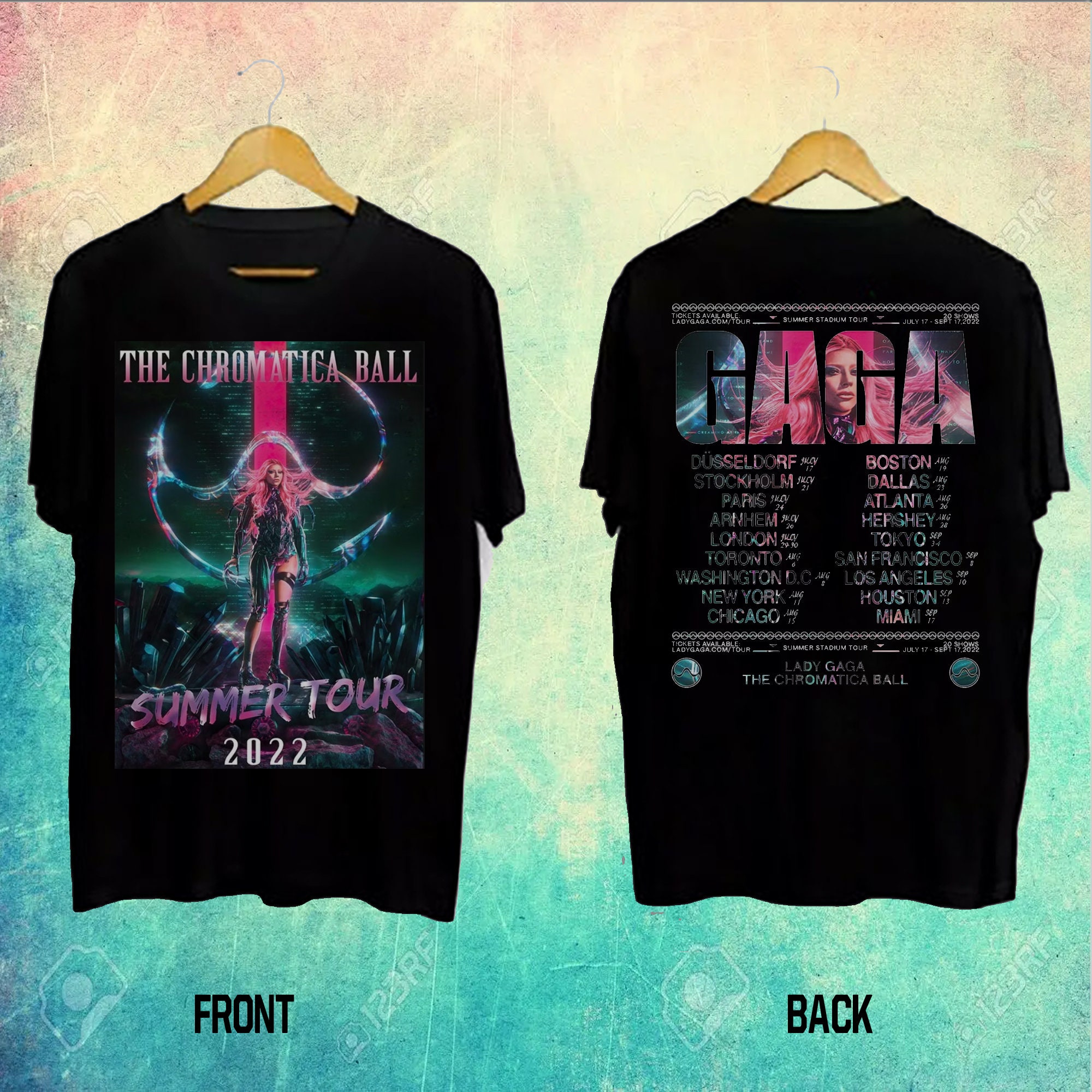 Gaga Tour 2022 The Chromatica Tour Born This Way Unisex T-Shirt