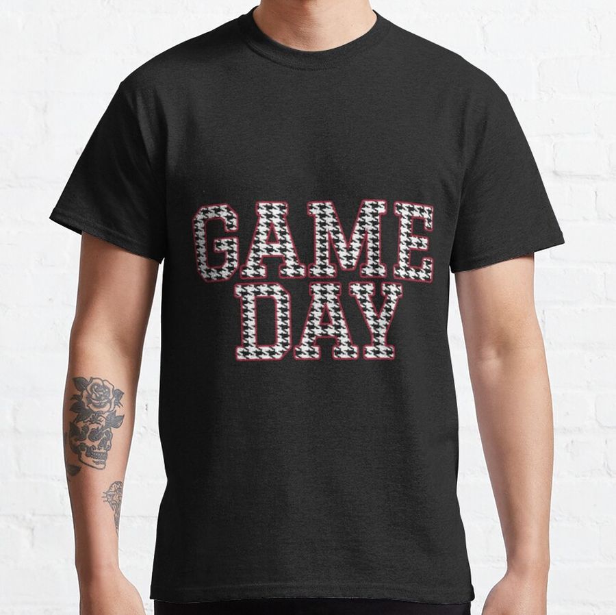 Game Day Houndstooth Alabama Football Fans Gift Classic T-Shirt
