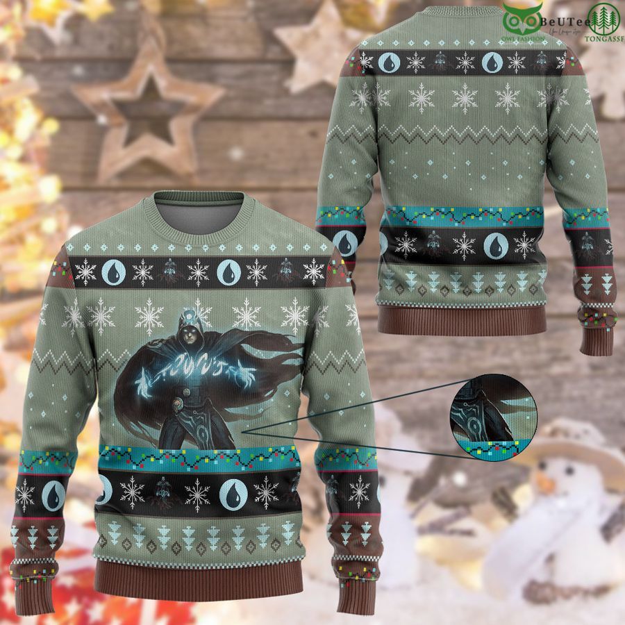 Game Magic The Gathering Jace the Mind Sculptor Custom Imitation Knitted Ugly Sweater