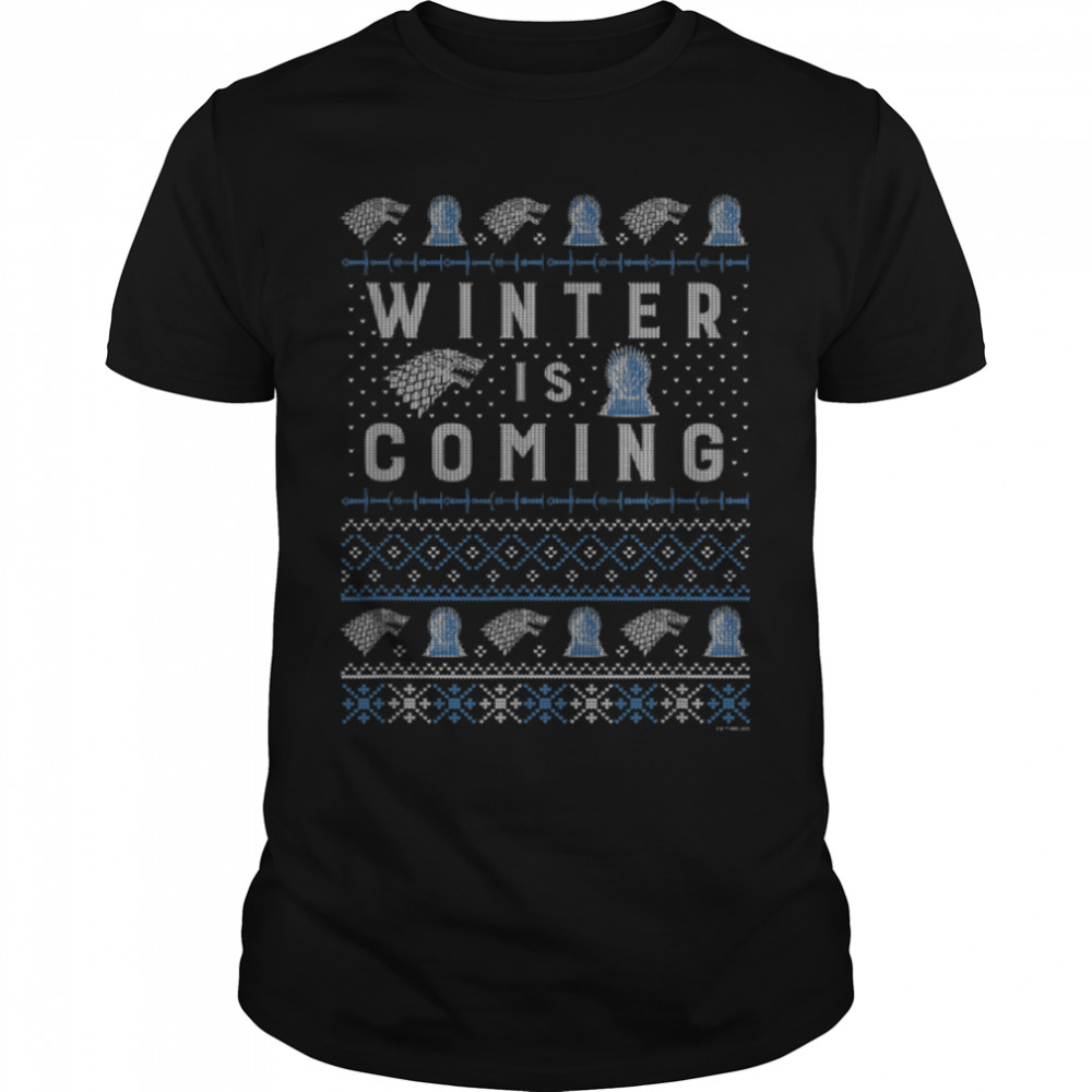 Game Of Thrones Christmas Winter Is Coming Ugly Sweater T-Shirt B09K9NNTZ8