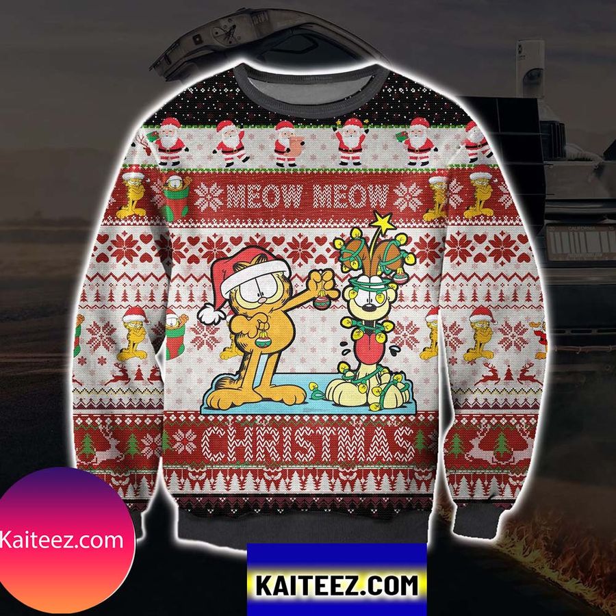 Garfield Cat  Christmas Ugly Sweater