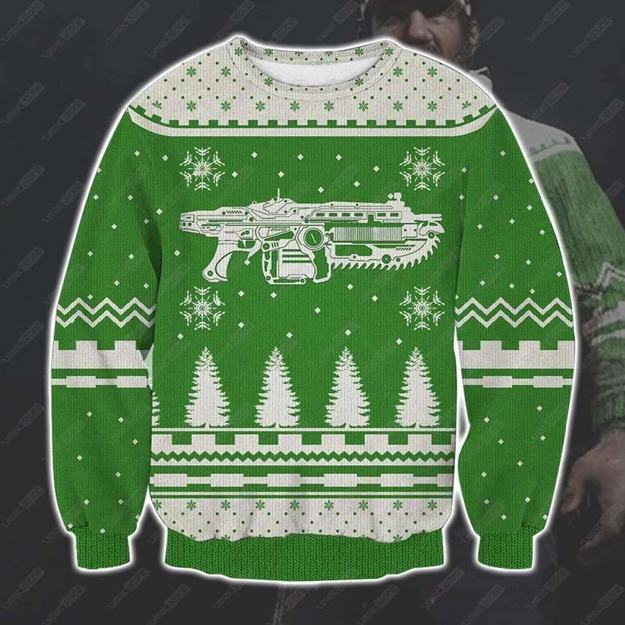 Gears Of War Dizzy 3D Print Ugly Christmas Sweater Ugly