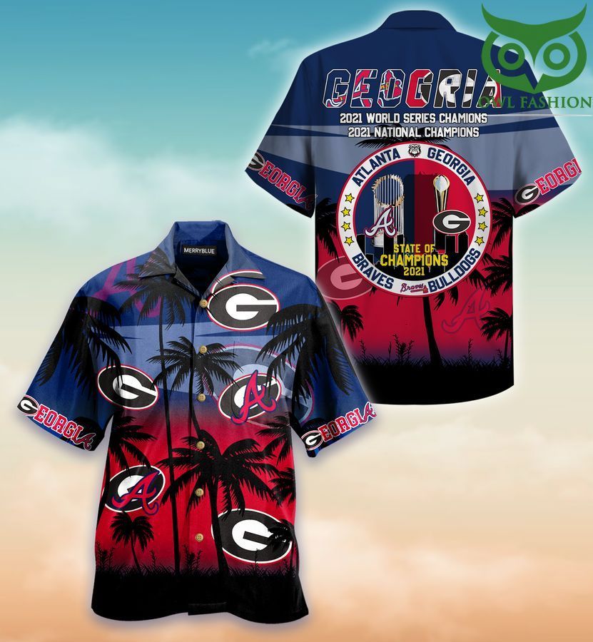 Georgia Bulldogs and Atlanta Braves Champions Hawaiian Shirt