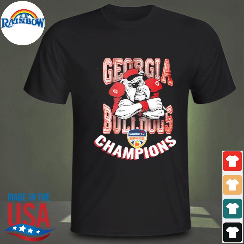 Georgia bulldogs champions 2021 2022 orange bowl new design shirt