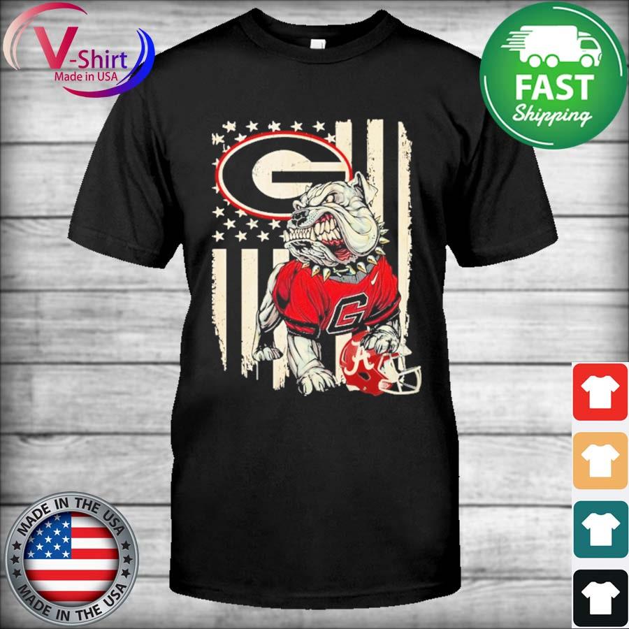 Georgia Bulldogs Go Dawgs American Flag Shirt