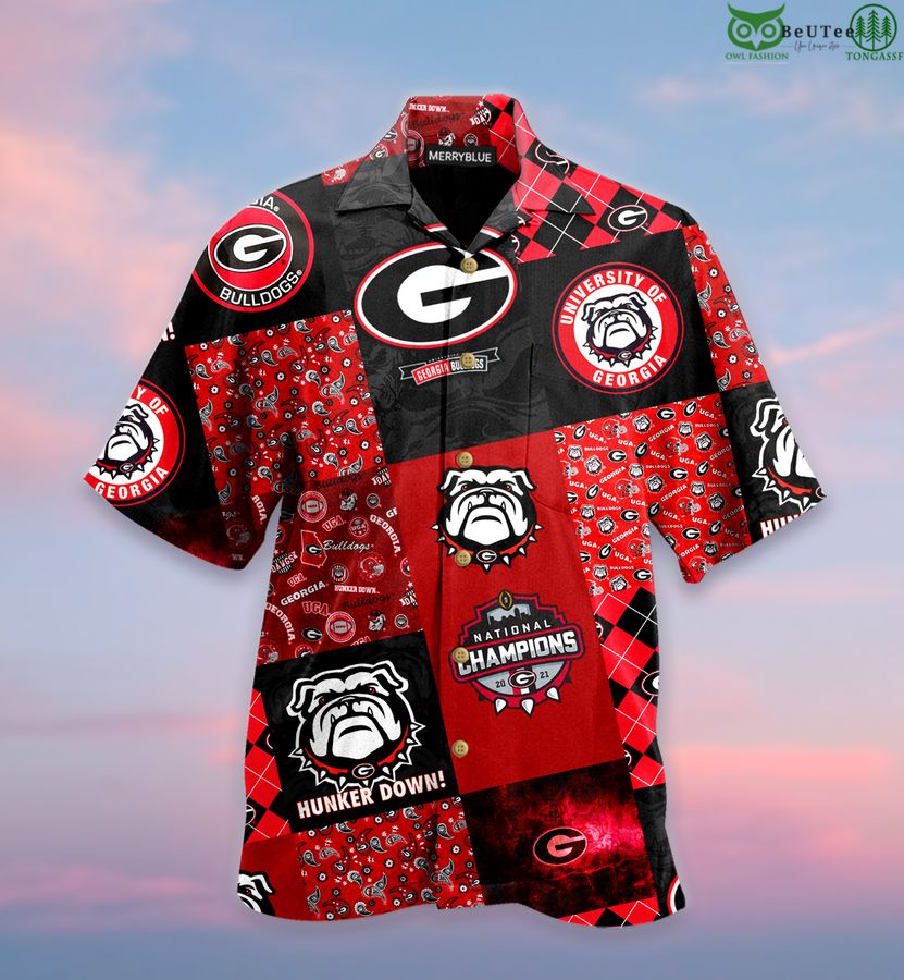 Georgia Bulldogs NCAA Champions fan gifts Hawaiian Shirt