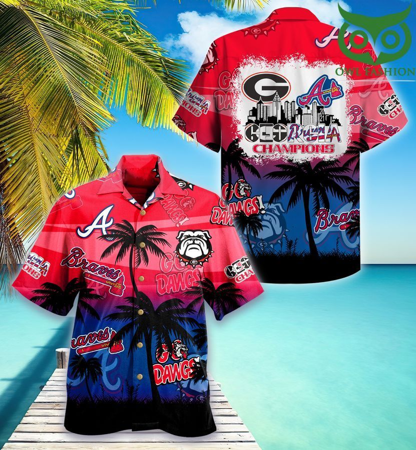 Georgia Champions teams Hawaiian Shirt