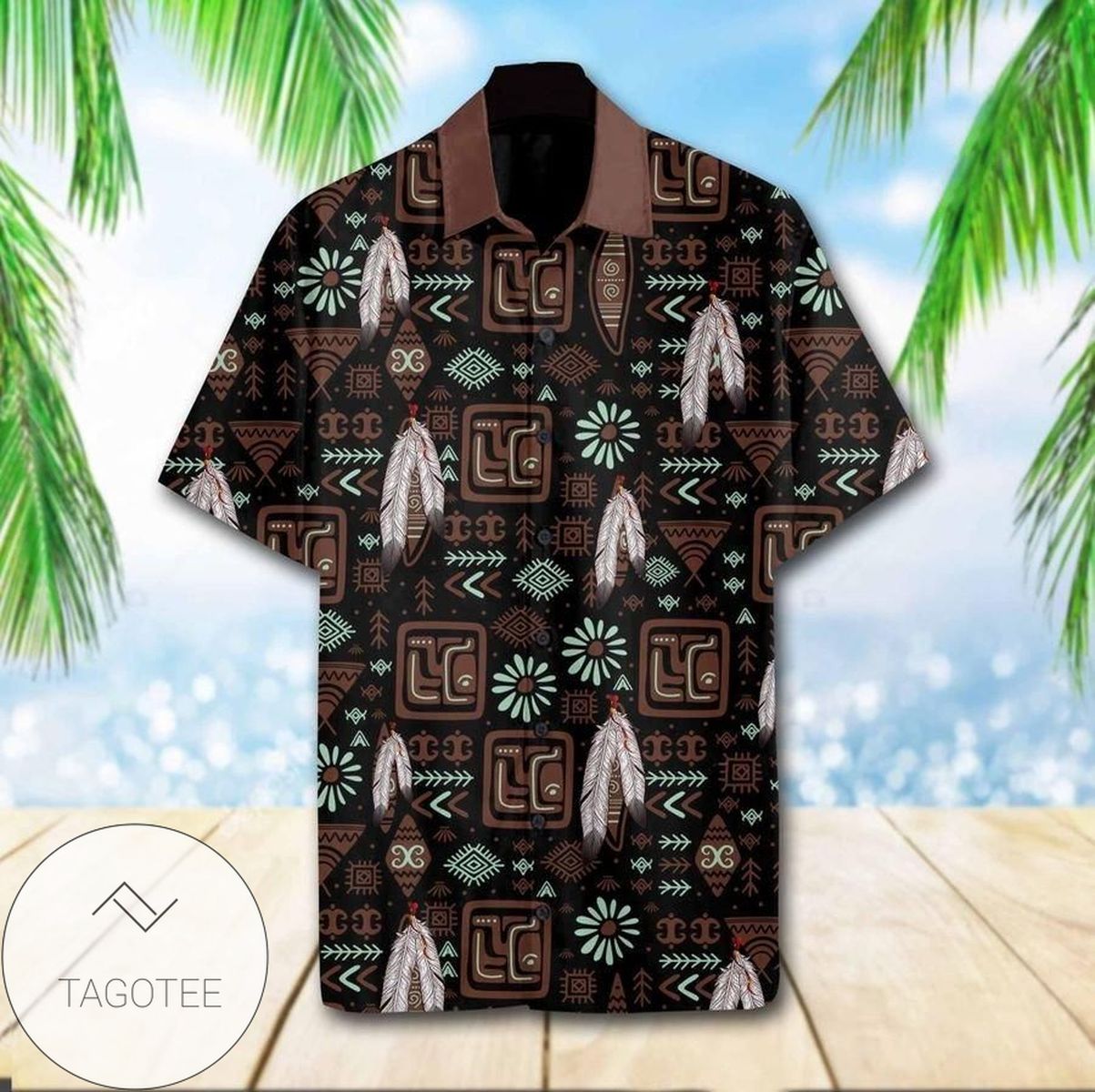 Get Here Native Pattern Authentic Hawaiian Shirt 2022
