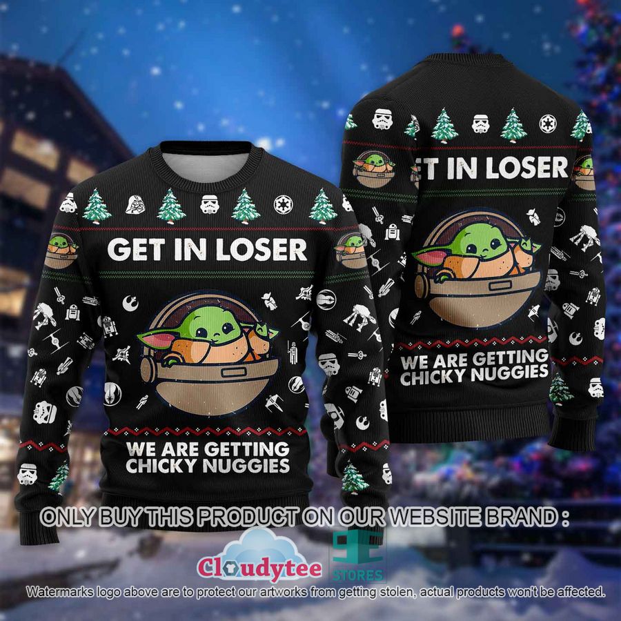 Get in loser Baby Yoda Christmas All Over Printed Shirt, hoodie – LIMITED EDITION