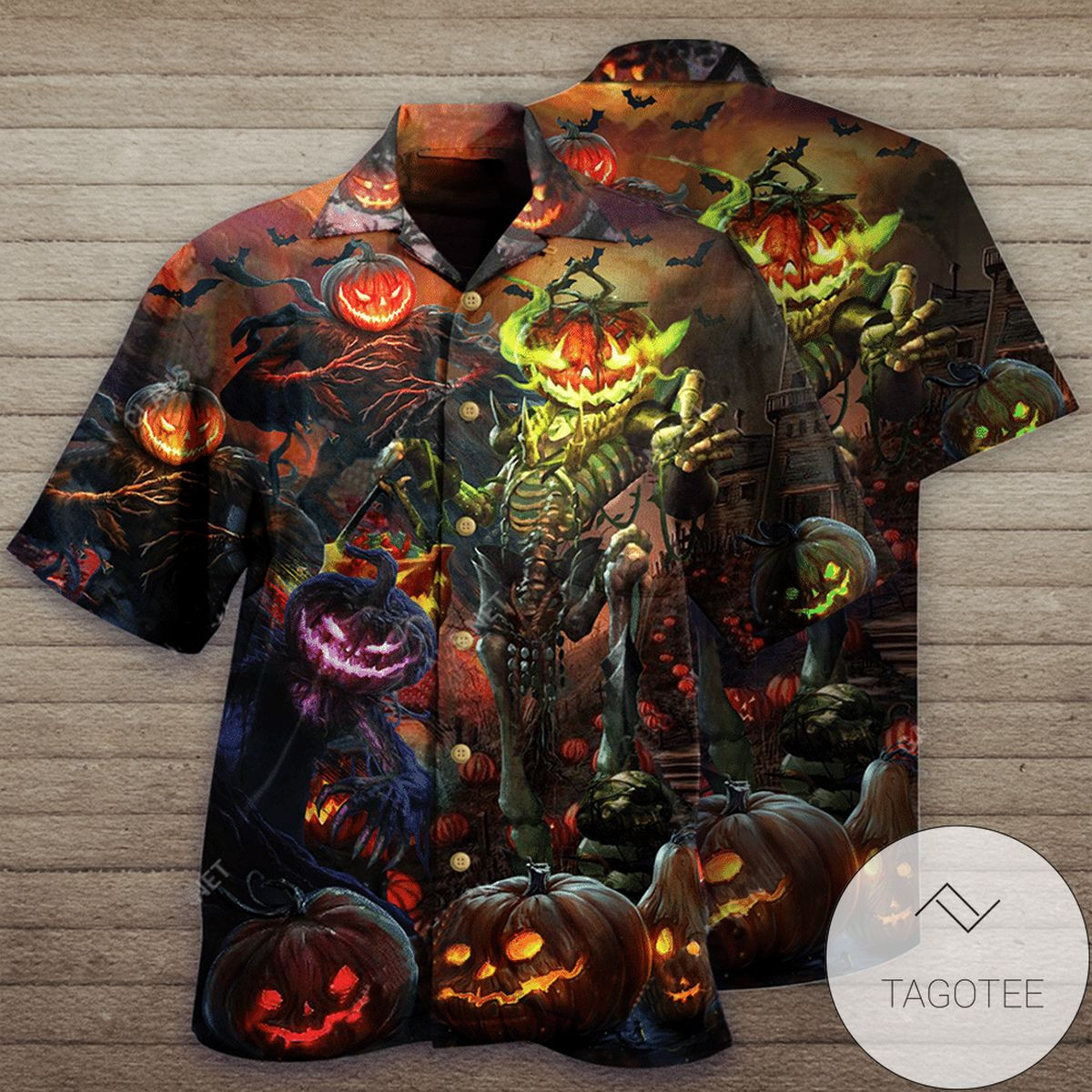 Get Now Halloween Pumpkin King Unisex Authentic Hawaiian Shirt 2022