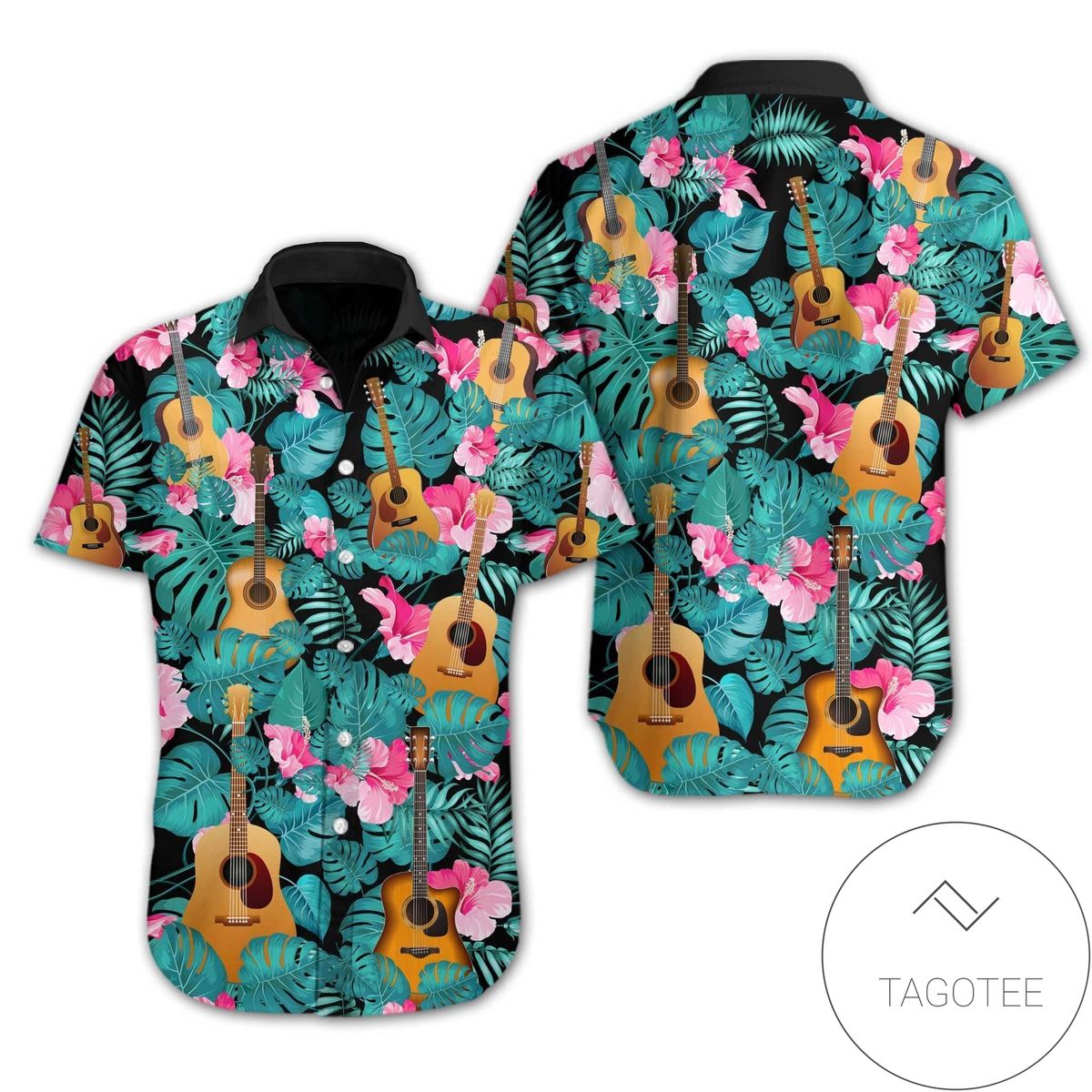 Get Now Hawaiian Aloha Shirts Guitar Tropical V