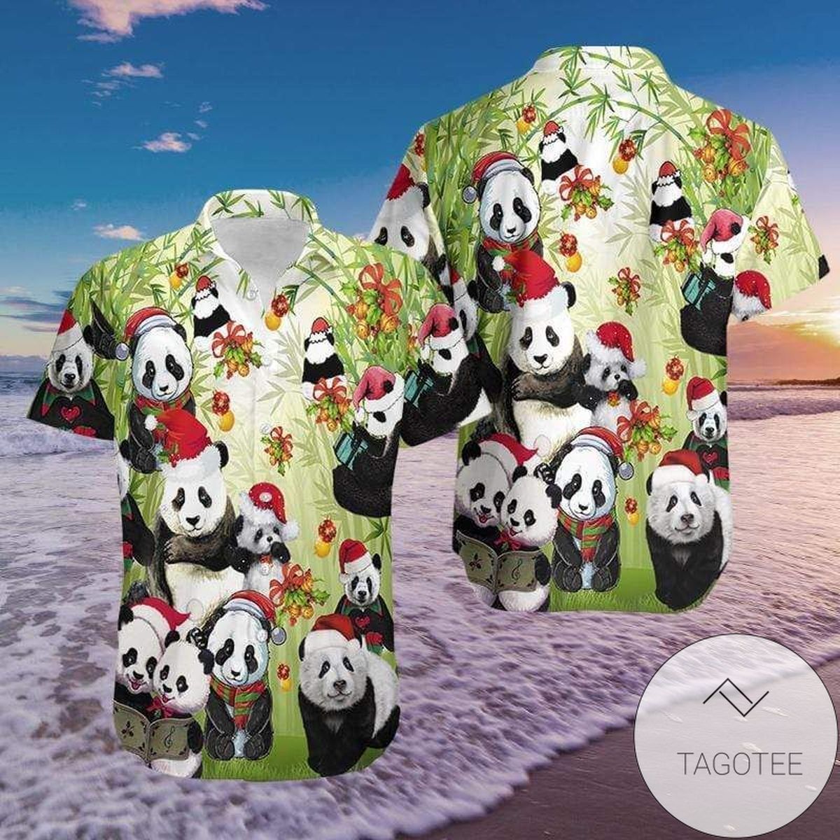 Get Now Hawaiian Aloha Shirts Panda Claus Christmas