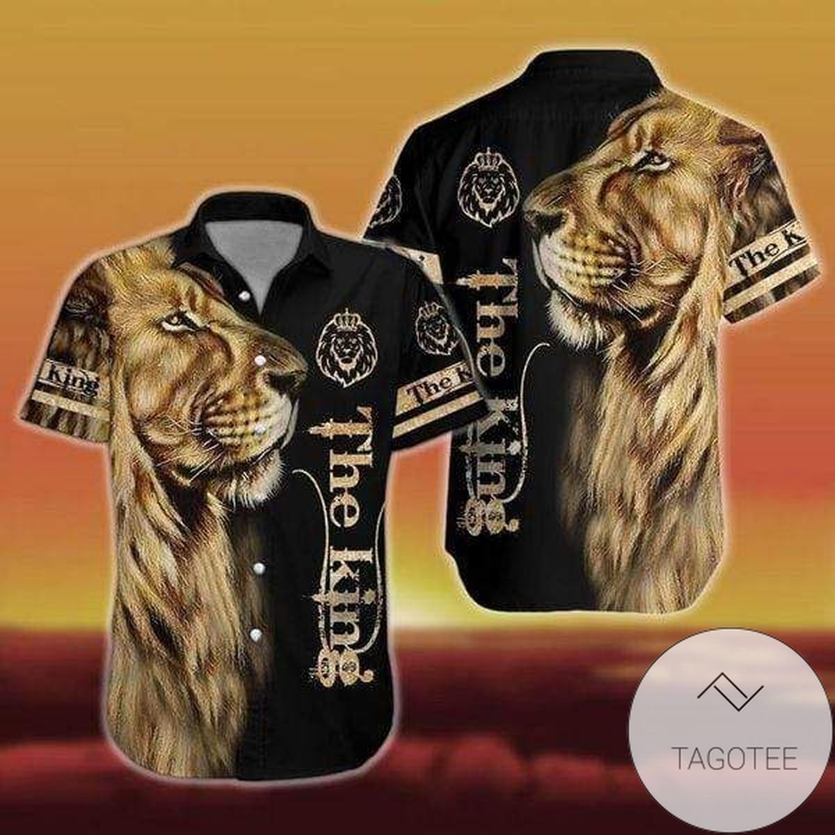 Get Now The King Lion Black Hawaiian Aloha Shirts