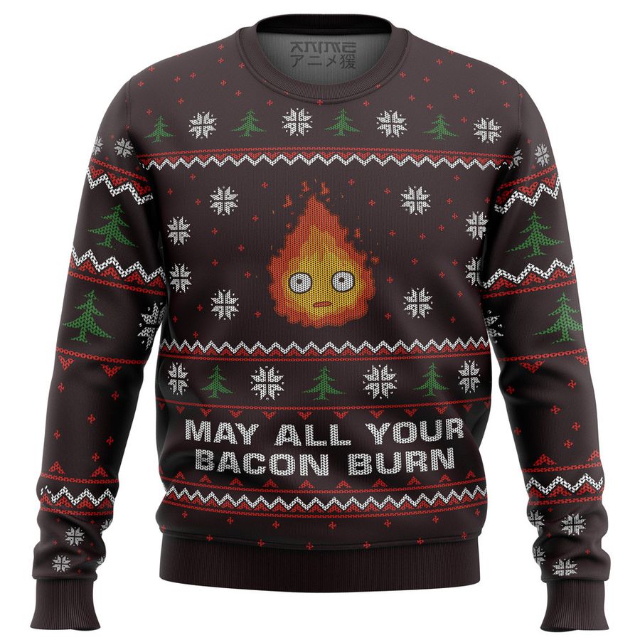 Ghibli May All Your Bacon Burn Ugly Sweater