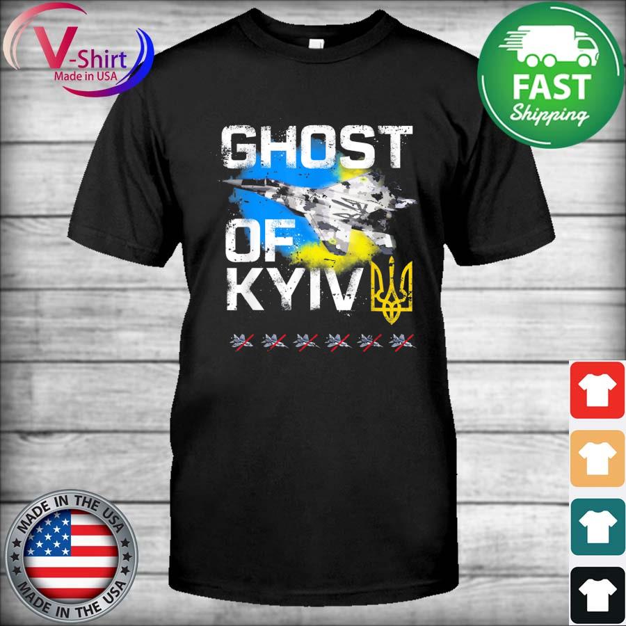GHOST OF KYIV Ukraine Fighter Jet T-Shirt