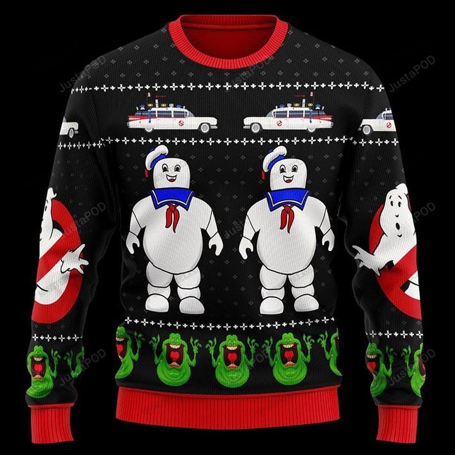Ghostbusters Happy Halloween Knitted For Unisex Ugly Christmas Sweater, All Over Print Sweatshirt, Ugly Sweater, Christmas Sweaters, Hoodie, Sweater