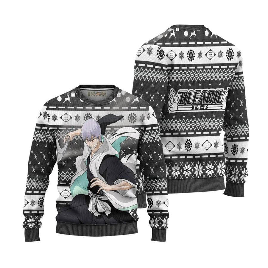 Gin Ichimaru Ugly Christmas Sweater Custom Bleach Anime Xmas Gift