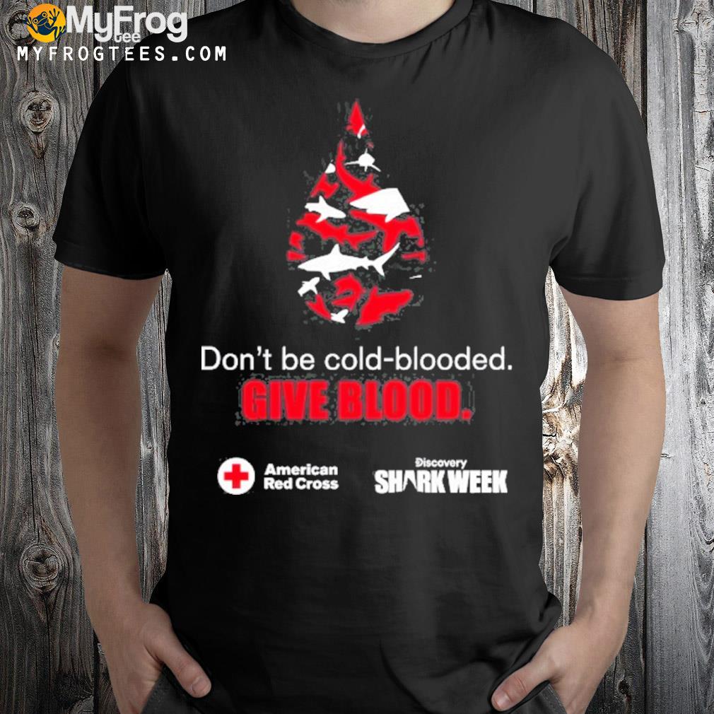 Give blood American red cross shark week 2022 shirt