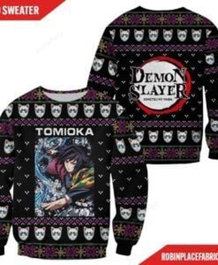 Giyu Tomioka Demon Slayer Ugly Christmas Sweater, All Over Print Sweatshirt, Ugly Sweater, Christmas Sweaters, Hoodie, Sweater