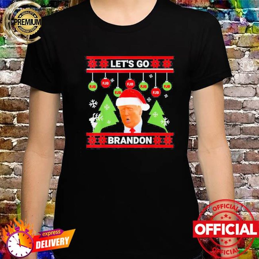 Go Brandon Let’s Go Christmas Trump Santa Christmas 2021 Shirt