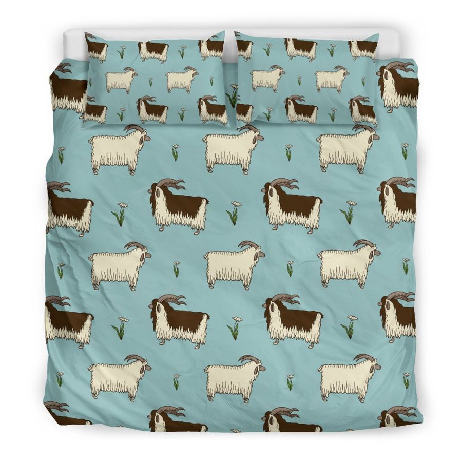 Goat Sheep Print Pattern Duvet Cover Bedding Set