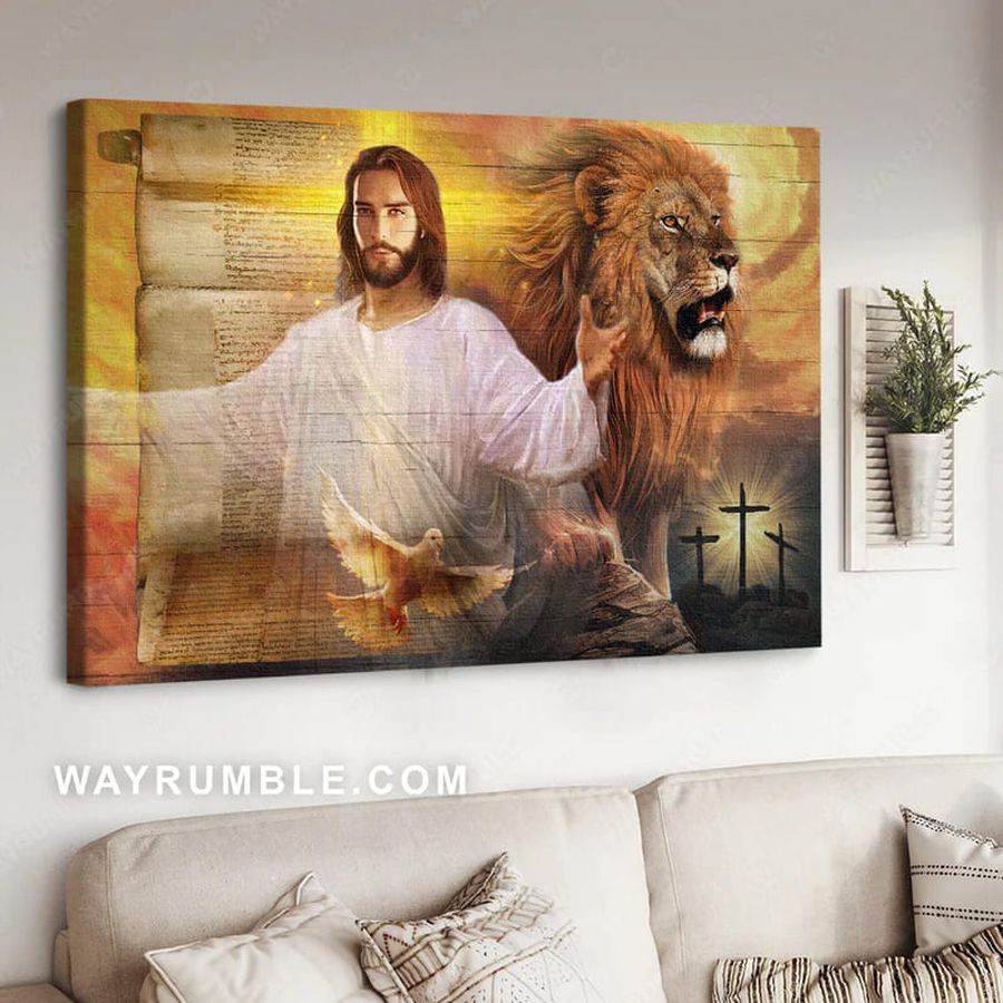 God And Lion, Jesus Christ, Poster Decor, Wall Poster Poster