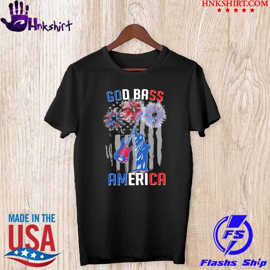 God bass America Guitar shirt