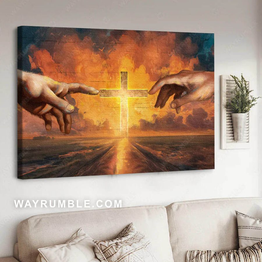 God Cross, Poster Decor, Believe In Jesus, Wall Poster