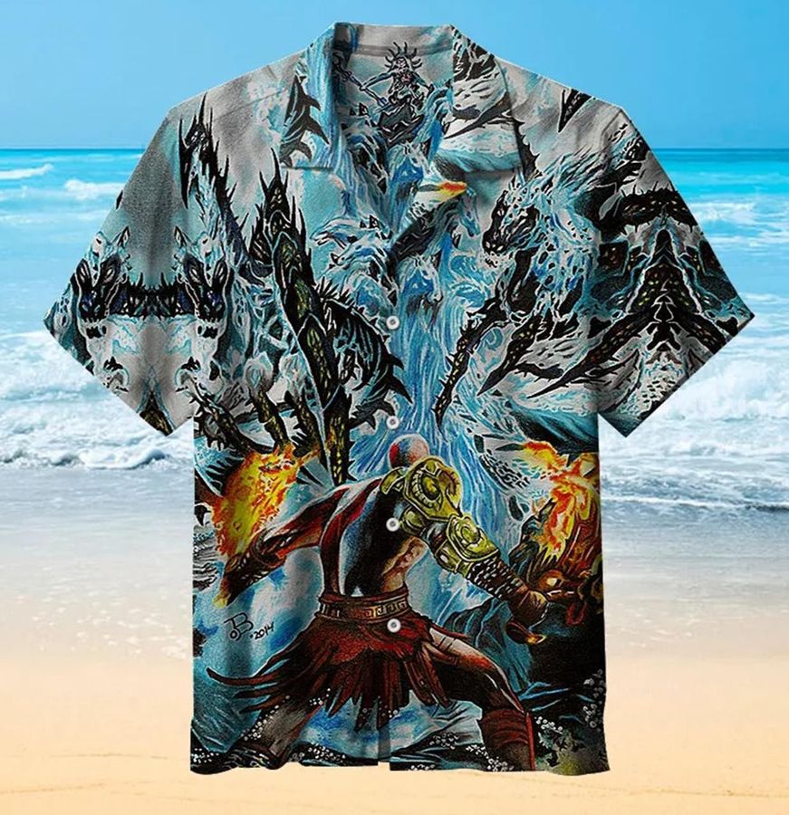 God Of War Hawaiian Shirt H4