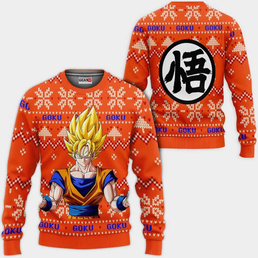 Goku Super Saiyan Anime Dragon Ball Ugly Sweater