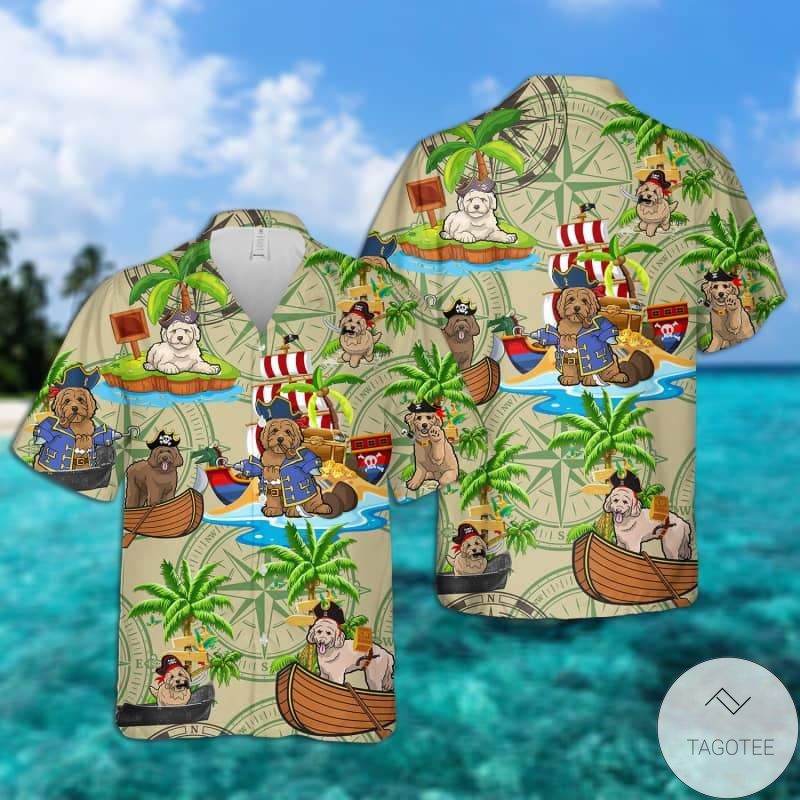 Golden Doodle Pirates Hawaiian Shirt